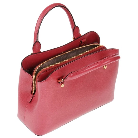 Michael Kors Savannah Small AZALEA Leather Satchel - Picture 5 of 5